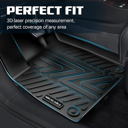 Floor Mats & Cargo Liner & Backrest Mat for 2021-2026 Chevrolet/Chevy Suburban/GMC Yukon XL 7 Seats All Weather Protection TPE Rubber Full Set Automotive Floor Liner Accessories (2nd Row Bucket Seats) - size: Full Set Mats for 2021-2026 Suburban 7 Seats