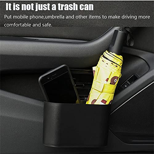 Car Trash Can with Lid, Mini Universal Vehicle Mini Leakproof Garbage Can Bin with 30pcs Trash Bags，Waterproof Car Bin for Front Back Seat Accessories for Auto Office Home(Black) - size: Car Trash Can - Black with 30 Trash Bags