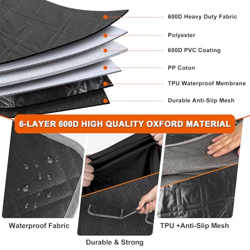 Dog Car Seat Cover Compatible with Toyota Camry 2012-2025, Waterproof Pet Bench Seat Cover for Back Seat, 600D Heavy Duty Scratch Proof Nonslip Truck Seat Covers for Dogs - size: 2012-2025 Camry