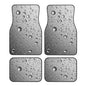 Water Droplets Car Floor Mats,4 Piece, Car Rug Durable Anti-Slip Waterproof Trim to Fit Liner Universal Fit Auto,Sedan,SUV,Truck