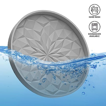 Car Cup Coaster [4 Pack] Silicone Car Coasters/Cup Mats - 2.75In Universal Non-Slip Recessed Car Interior Accessories - Car Cup Holder Insert Coasters Light Grey - color: 4 Pack-light Grey