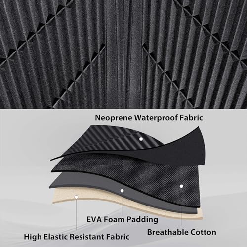 CAR PASS Waterproof Black Brown Car Seat Covers Front Seat Covers Neoprene Wetsuit,All-Weather Non-Slip Durable,Universal Fit for SUV Sedans Trucks Automotive,Airbag Compatible,3D Emboss Black Brown - color: Black and Brown, size: Two Front