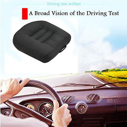Srutirbo Car Booster Seat Cushion Raise The Height for Short People Driving Hip (Tailbone) and Lower Cack Fatigue Relief Suitable for Trucks, Cars, SUVs, Office Chairs, Wheelchairs (Pure Black) - color: Pure Black