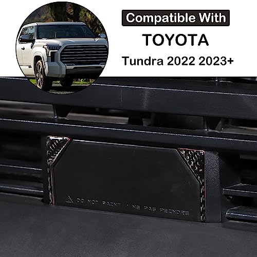 Aunginsy Car Front Trailer Hook Trim Sticker Compatible with Toyota Tundra/Sequoia 2022 2023 2024 Pickup Truck Real Carbon Fiber Material Decorative Sticker Protection Cover Exterior Accessories - size: Front Trailer Hook Trim Sticker