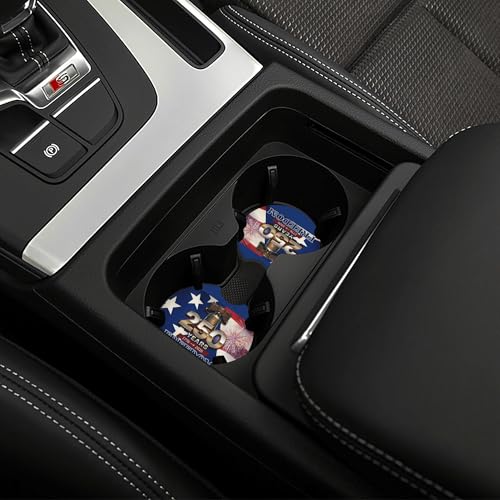 Anniversary American Flag Steering Wheel Cover Anniversary American USA Flag Steering Wheel Cover Car Men Breathable Universal for 14-15 Inch Anti-Slip 2 Pieces Car Coasters - color: 1American Anniversary