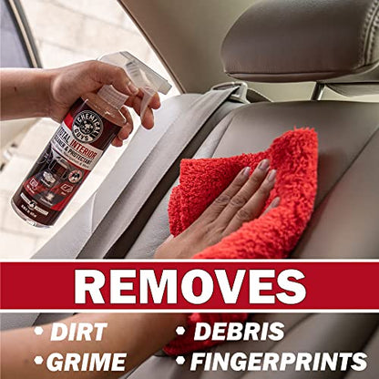 Chemical Guys Total Interior Cleaner & Protectant - Black Cherry, Car Cleaning Spray, Cleans and Protects Leather, Vinyl, Plastic, Rubber, and Glass, Safe for Trucks, SUVs, Jeeps, RVs & More - 16 oz - size: 16 Fl Oz (Pack of 1), style: Black Cherry