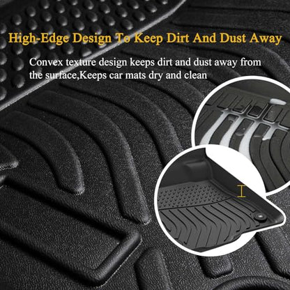 Jenofa-Floor Mats for Subaru WRX 2015-2021, WRX STi 2015-2021, Impreza 2012-2016,Subaru Crosstrek 2013-2017, XV Crosstrek 2013-2017 All Weather Floor Liner Accessories Black - style: 25|For WRX|2015-2021|Mat