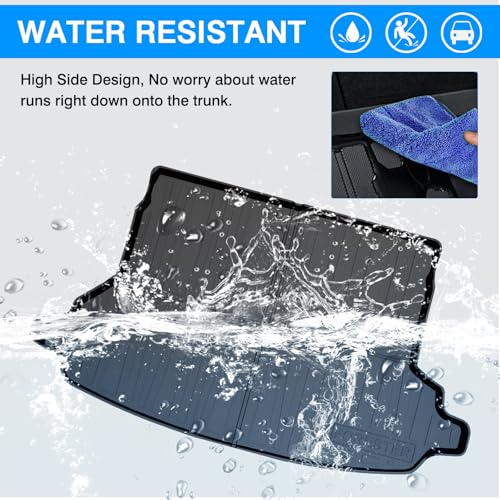 Trunk Mat for 2019-2024 Subaru Forester Accessories Cargo Liner Without Subwoofer All Weather TPO Rear Trunk Liner (Not Fit Models with Subwoofer on Trunk Side) - size: For｜Subaru Forester｜19-24｜Cargo Mat