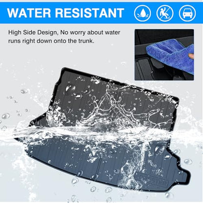 Trunk Mat for 2019-2024 Subaru Forester Accessories Cargo Liner Without Subwoofer All Weather TPO Rear Trunk Liner (Not Fit Models with Subwoofer on Trunk Side) - size: For｜Subaru Forester｜19-24｜Cargo Mat