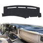 Dashboard Cover for Chevrolet Silverado 1500 2500 3500 1999-2006 Avalanche Chevy Tahoe Suburban GMC Sierra Yukon Dash Cover Mat(Premium Carpet, Gray) - color: Dark Gray