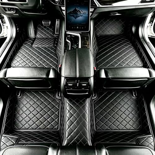 Customize Floor Mats for Cars fit 98% Sedans SUV Sports, Custom Automotive Floor Mat Fit Truck All Weather Car Protection Pads Non-Slip Auto Interior Mats (All Black) - color: All black