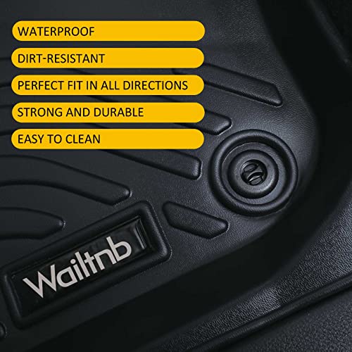Floor Mats Custom for Kia Soul 2024-2020 All Weather Protection TPE Waterproof Non-Slip Durable Floor Liners Fits Front& 2nd Row Full Set Black Accessories - style: 15|For Soul|2020-2026|Mat