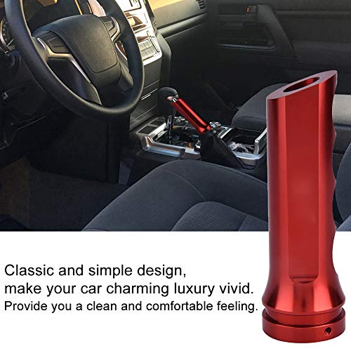 Handbrake Cover,Universal Auto Car Aluminum Emergency HandBrake Cover Handle Protector Hand Brake Sleeve(Red)
