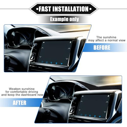 Car Dashboard Cover Mat Compatible for Chevrolet Cruze 2016-2021, Protective Polyester Black Center Console Interior Trim Dash Board Mat