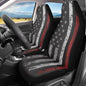 American Flad Print Automotive Seat Cover Red Car Front Seat Cover for Patriotic 4th of July Car Seat Cushion Protector Easy to Install Clean - color: American Flad Red