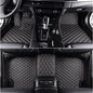 Custom Waterproof Leather Car Floor Mats Fit for Most Car SUV Truck & Sportscar All Weather Protection Vehicles (Black Beige) - color: Black Beige