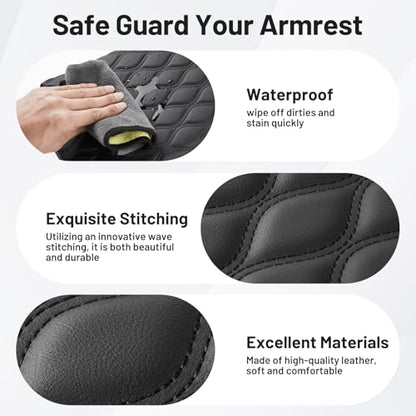 Autorder Center Console Cover for 2013-2018 Ram 1500&2013-2024 Dodge Ram 2500/3500/1500 Classic Model Accessories Armrest Cover Storage Bag Anti-Scratch Middle Console Pad Leather(Jump Seat Only) - size: 2013-2018 Dodge Ram 1500