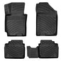 RizLiner Kia Forte 2014-2018 Custom Fit Floor Mats Rubber 3D Car Mats Laser Measured Floor Liners All Weather Heavy Duty Waterproof Odorless Non-Slip TPE (Front & Rear, Black) - size: Forte 2014-2018