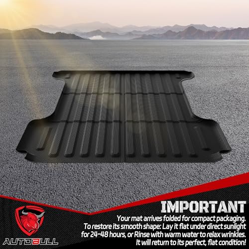 Truck Bed Mat Bed Liner Fit for Ram 1500/1500 RHO 2019-2026 & RAM 1500 Classic 2019-2024 Short Bed (5.7 FT / 67.4inches) Not for Rambox, All Weather Protection TPE Pickup Car Bed Mat - style: 12)2019-2026 |Ram 1500 Short Bed Mat (5.7 FT / 67.4” Bed)