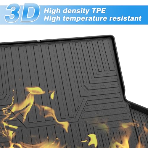 Powerty Cargo Liner & Backrest Mat for 2018-2024 Chevrolet/Chevy Equinox Accessories Rear Trunk Mat Seat Back Cover TPE All Weather Cargo Liner Heavy-Duty Trunk Liners - size: Cargo Mat｜For｜18-24｜Chevrolet/Chevy Equinox