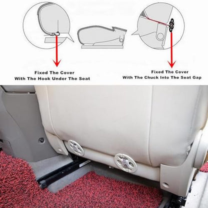 Breathable & Anti-Slip Viscose Filament Car Seat Covers,Ice Silk Non-Slip Car Seat Pad for Summer Breathable and Refreshing (Black,Seat Full Set) - color: Black, size: Seat Full Set
