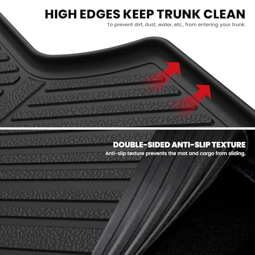 LASFIT Cargo Mat with Backrest Mat for Honda CRV 2012-2016, Custom Fit Trunk Mat, Waterproof All Weather, Kid & Pet Friendly, Easy Clean for Family Use, Black - style: 2）For Honda CR-V | 2012-2016 | Cargo Mat with Backrest Mat