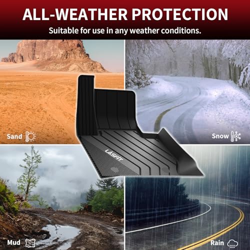 LASFIT Floor Mats Fit for BMW X3 2011-2017 & BMW X4 2015-2018 xDrive28i, xDrive28d, xDrive35i, M40i, Custom Fit TPE All Weather Waterproof Floor Liners Front & Rear Rows Car Mat, Black - size: 2) X3 2011-2017 | X4 2015-2018 | Floor Mats