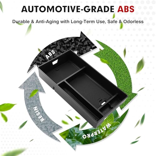 Autorder Center Console Organizer for 2022 2023 2024 2025 2026 Lexus NX NX 250/NX 350/NX 350h 450h+ Accessories Armrest Storage Box Secondary Insert Tray with Anti-Slip Mat - size: 2022-2026 Lexus NX 250/350/350h/450h+
