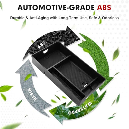Autorder Center Console Organizer for 2022 2023 2024 2025 2026 Lexus NX NX 250/NX 350/NX 350h 450h+ Accessories Armrest Storage Box Secondary Insert Tray with Anti-Slip Mat - size: 2022-2026 Lexus NX 250/350/350h/450h+