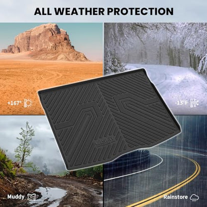 LASFIT Trunk Mat for Jeep Renegade 2015-2023, All Weather TPE Custom Fit Accessories Cargo Mat Liner Trunk Liner, Black - style: Renegade 2015-2023 Cargo Mat