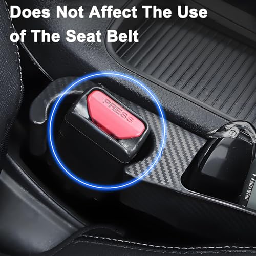 2 PCS Car Seat Gap Filler, Seat Gap Filler with Black-Carbon Fiber Texture for Cars SUV Trucks, Console Side Gap Organizer Storage Box with Charge Cable Hole, Fit for 1.2 Inches Seat Console Gap - color: Black-2PCS with Carbon Fiber Texture
