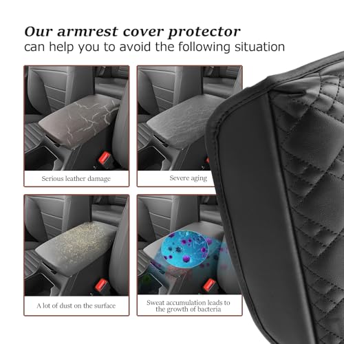 SKTU for 2026 Kia K4 Hatchback Center Console Cover for 2025 2026 Kia K4/2026+ Kia K4 Hatchback Armrest Cover Kia K4 2025 2026 Accessories Soft Console Cushion [Thicken] 2026 K4 Hatchback Seat Box Pad - color: 2025+ K4/2026+ K4 Hatchback Thicken
