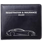 CANOPUS Car Registration & Insurance Holder with Magnetic Closure, Vehicle Document Organizer, Auto Glove Box Wallet, Includes 2 EZ Pass Strip Sets – Car - color: Black, size: Car