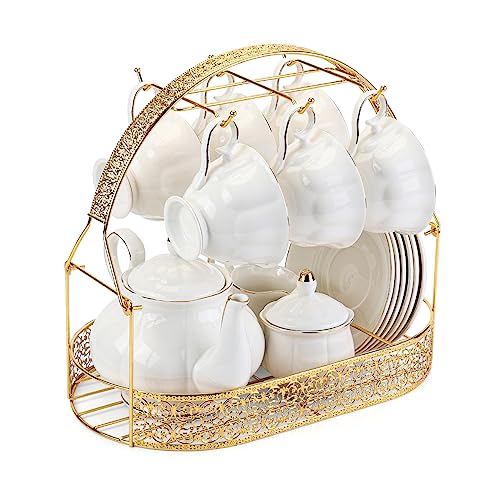 Coffee Mug Holder Mug Holders for Counter Coffee Rack Cup Holder Stand Dishes Organizer Steel Wire Rack Display Stand Service for Tea Cups - color: gold1