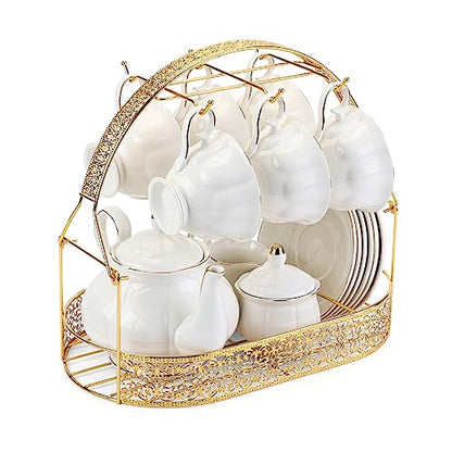 Coffee Mug Holder Mug Holders for Counter Coffee Rack Cup Holder Stand Dishes Organizer Steel Wire Rack Display Stand Service for Tea Cups - color: gold1