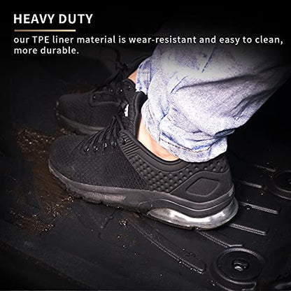 AOMSAZTO Car Floor Mats Custom Fit for 2020 2019 2018 2017 2016 2015 2014 Nissan Rogue(Not for Rogue Sport),All-Weather Floor Mat Liners Front & Rear Row Full Set Liner Non-Slip TPE Odourless, Black - style: 10)14-20 Rogue Floor Mats