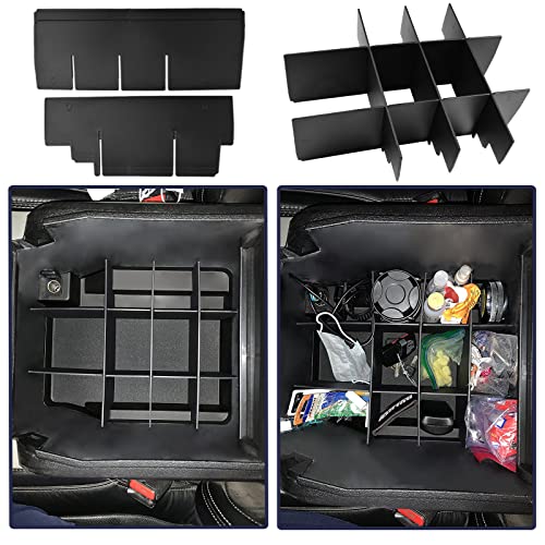 RUNROAD Center Console Organizer Dividers Compatible with Ford F150 2015-2020 (Full Console with Bucket Seats ONLY) Accessories, Insert Tray Divider Armrest ABS Secondary Storage