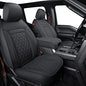 LUCKYMAN CLUB F150 Faux Leather Seat Covers Fit for 2010-2014 F150 2011-2016 F250 F350 F450 Pickup Trucks(Front Pair, Black) - color: Black, size: (2010-2014) Front Pair