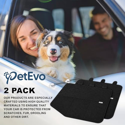 (2026 Version-2X Extra Durable Premium Interior Car Door Protector from Dog Scratches - Pet Car Window Protector Door Covers - Waterproof Anti-Scratch, Scratch Resistant, Size 27.5" x 23.5"
