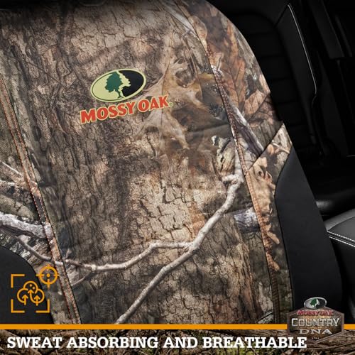 Mossy Oak Camo Seat Covers, Airbag Compatible, Universial Fit, Fit Most Bucket Seats - Made with Premium Rip-Stop Oxford Fabric - Official Licensed Product - size: Oxford Camo Low Back Front