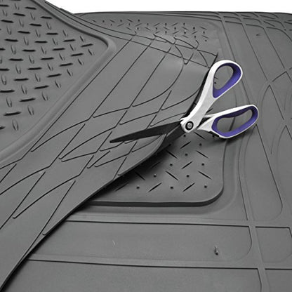 BDK Universal Fit Premium Cargo Car Trunk Mat/Liner - PVC (Gray) (31.5" x 50") - color: Gray