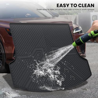 LASFIT Trunk Mat for Lexus RX/RX350/RX350h/RX500h 2025 2024 2023 2026, All Weather TPE RX 350 Cargo Mats Custom Fit for Lexus RX350 Cargo Liner Front & Rear Trunk Liner, Black, Easy to Clean - size: 2023-2026|For Lexus RX|Cargo Mat