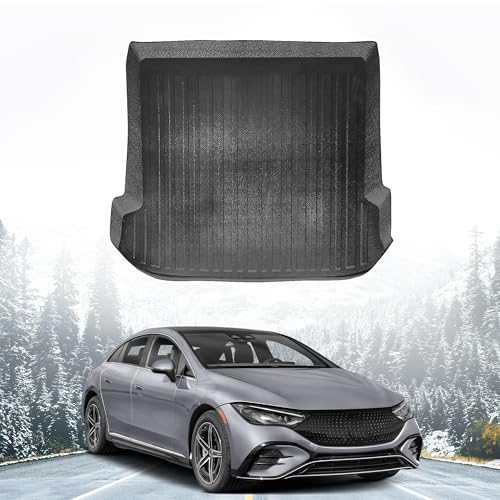Premium Cargo Liner for Mercedes-Benz AMG EQE 350 4Matic EQE 500 4Matic Trunk Layout Behind 2nd Row SUV 2023-2026 - 100% Protection - Custom Fit Car Trunk Mat - 3D Shaped Laser Measured Trunk Liners