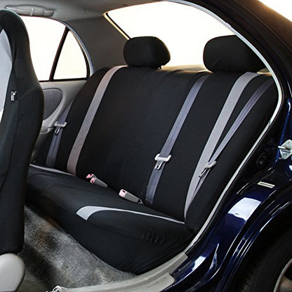 FH Group Three Row 7 Seater - Premium Modernistic Cars Seat Covers Fit Most Car, Truck, SUV, & Van Blue/Black - color: Blue, style: 7 Seater