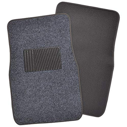 Motor Trend Premium Inter-Lock Backing Carpet Car Floor Mats - Front & Rear, Thick & Durable Auto Protection, Fits Most Cars Truck SUV Coupe Sedan - color: Dark Gray