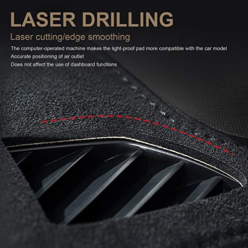Dashboard Dash Board Cover Mat Carpet Compatible with Toyota Sienna 2011-2014 - style: Fit for 2011-2014 Toyota Sienna