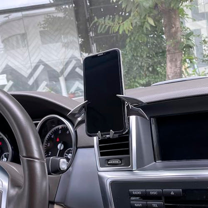 Alloy Material Unique Phone Holder Mount for Car Gifts for Men Bat Decorations Collectibles for Room Universal Vent/Dash/Windshield Gravity Automatic Locking Hands Free