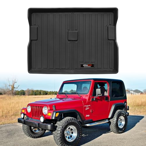 Custom All Weather TPE Cargo Mats Trunk Liner for 1997-2006 Jeep Wrangler TJ/LJ Accessories (for 1997-2006 Jeep Wrangler TJ/LJ Cargo Mats) - color: for 1997-2006 Jeep Wrangler TJ/LJ Cargo Mats