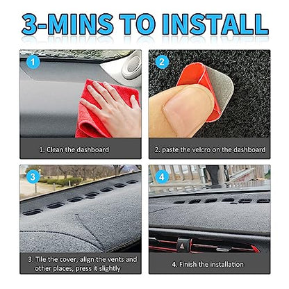 POSAID for Toyota Camry Dash Cover 2011 2010 2009 2008 2007 Dashboard Cover Mat Custom Fit Toyota Camry 2011-2007,Gray - color: 07-11Gray, size: 2007-2011
