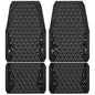 CAR PASS Bling Diamond Car Mats Rubber Floor Mats Full Set Anti-Slip 3D Rhombus Waterproof Trim to Fit Liner Universal Glitter Crystal Sparkly Shining Rhinestone Girl Women SUV Sedan, Black Diamond - color: Black Diamond